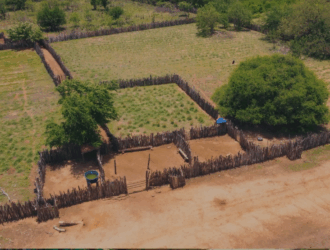 Imagem aérea mostra o Sistema Agroflorestal na comunidade Queimada da Onça, no Quilombo Lagoas, no Piauí.